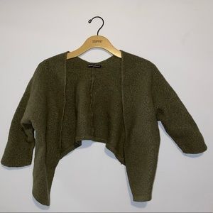 Brandy Melville Army Green Cardigan